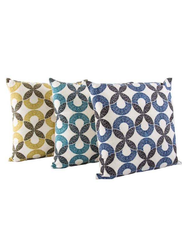 ALMOFADA DECORATIVA 45*45 420GR ETNICO 3COL - CJ-118983