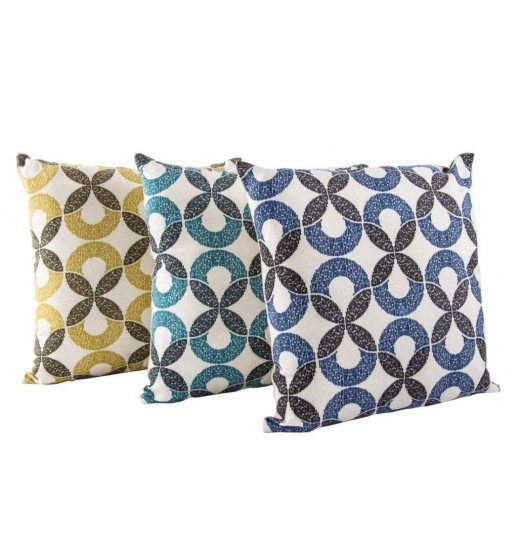 ALMOFADA DECORATIVA 45*45 420GR ETNICO 3COL - CJ-118983