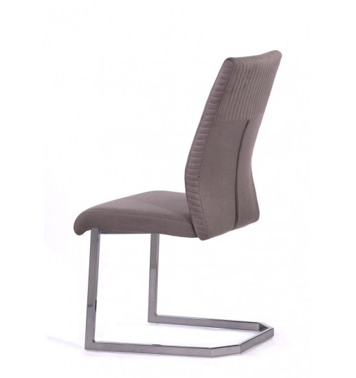 CADEIRA TECIDO GREY C/PE CROMO BLACK JD4236