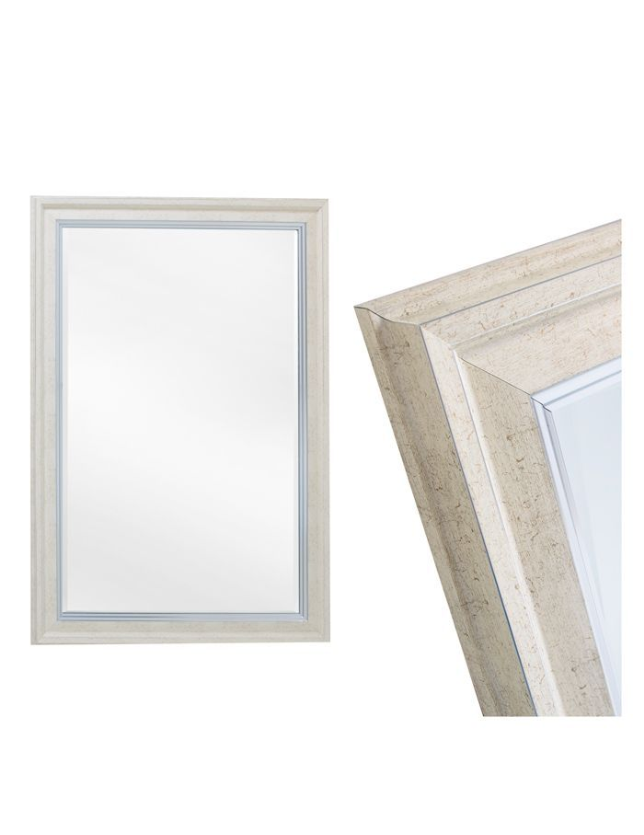 ESPELHO C/MOLDURA BEJE E PRATEADA 073*133 - 11182639