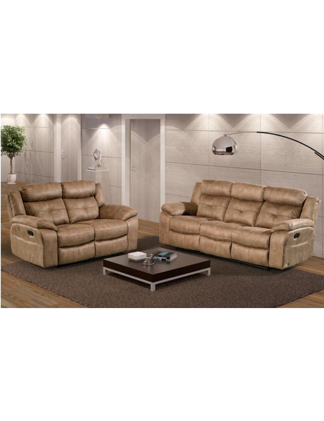 SOFA 2 LUG 9222  RELAX - NUBUCK