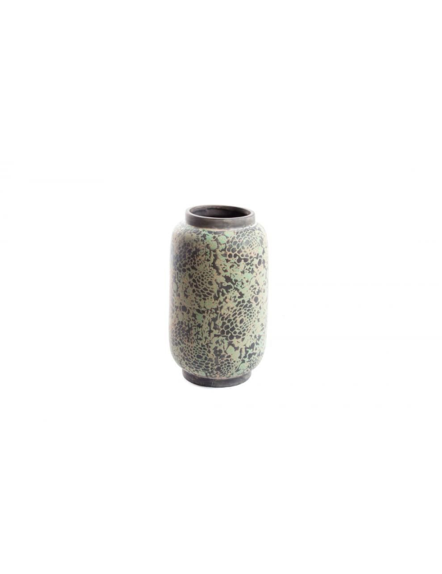 VASO JARRO CERAMICA 23*39 FOLRAL AGED -  JR-126057