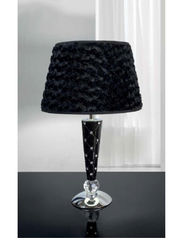 CANDEEIRO DE MESA CERAMIC E CRISTAL - 8533