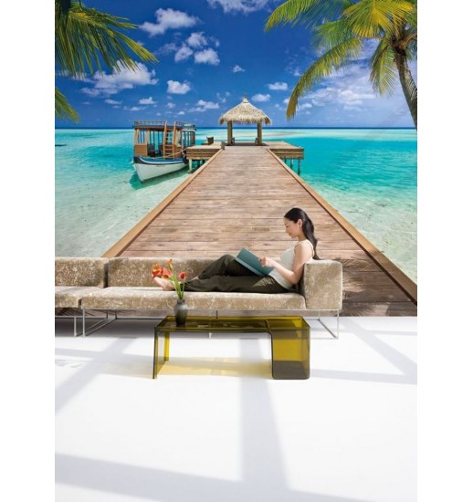 08.921 POSTER P/PAREDE BEACH RESORT 368*254 CM
