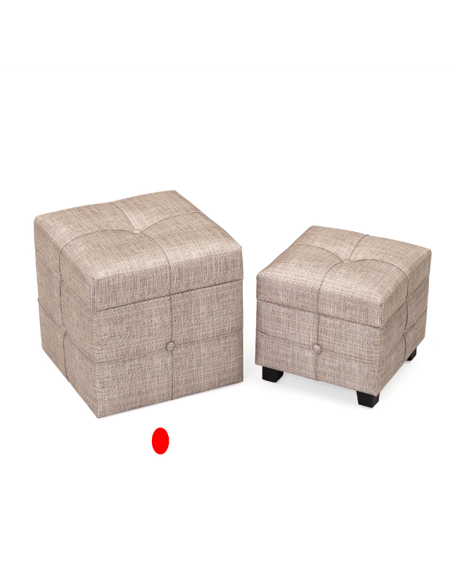 BAU PUFF BANCA RAW MDF GRANDE - 48195
