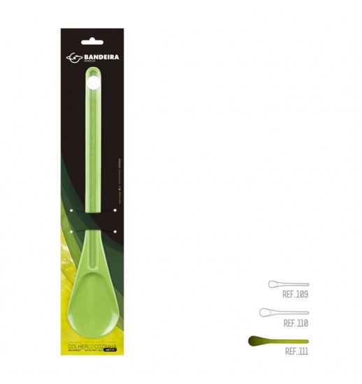 COLHER COZINHA 36CM MELAMINA 111 VERDE - 01208047
