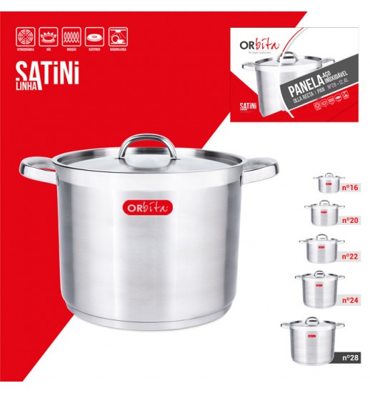 PANELA AÇO INOXIDAVEL SANTINI  Nº.28 - 12.4L - 10910998