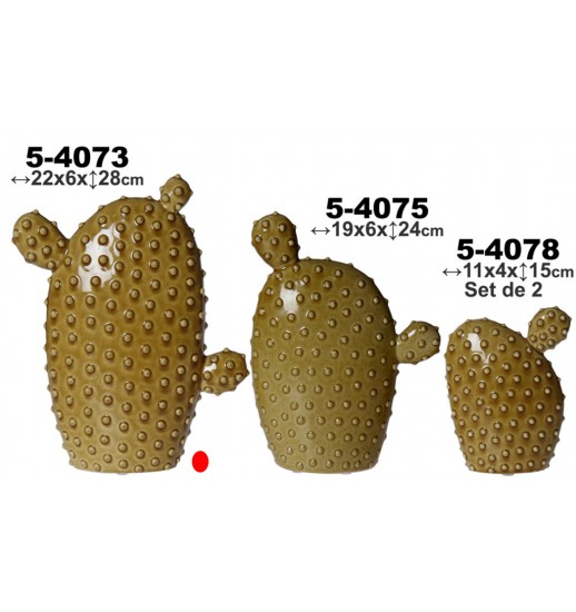 FIGURA CERAMICA CATO MOSTARDA 28 CM - 54073