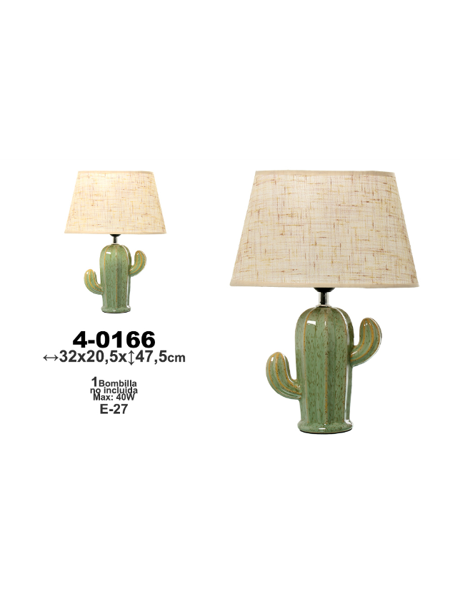 CANDEEIRO DE MESA CATO VERDE32*20*47 - 40166