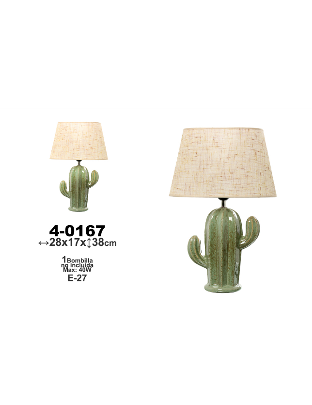 CANDEEIRO DE MESA CATO VERDE 28*17*38 - 40167