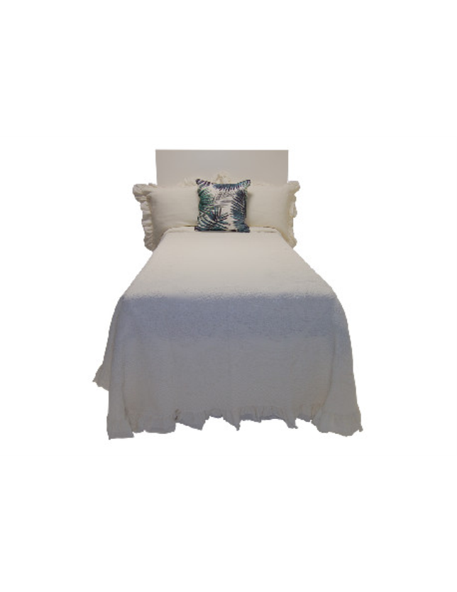 COLCHA ANTOINIETTE 240*270 MARFIM - 96183052