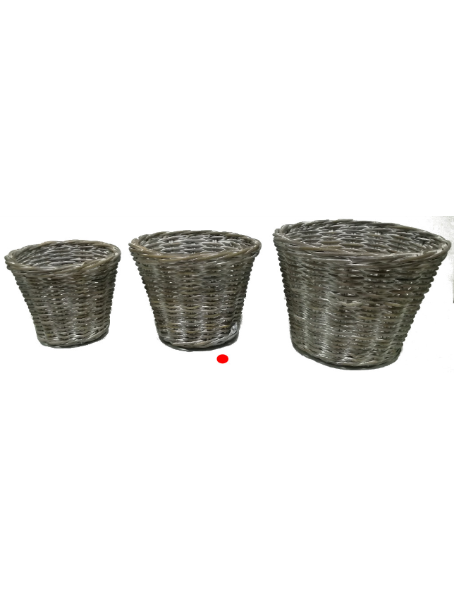 CESTO GAURI MEDIO 38*38*29 FULL KUBU WEAVING WHITE WASH