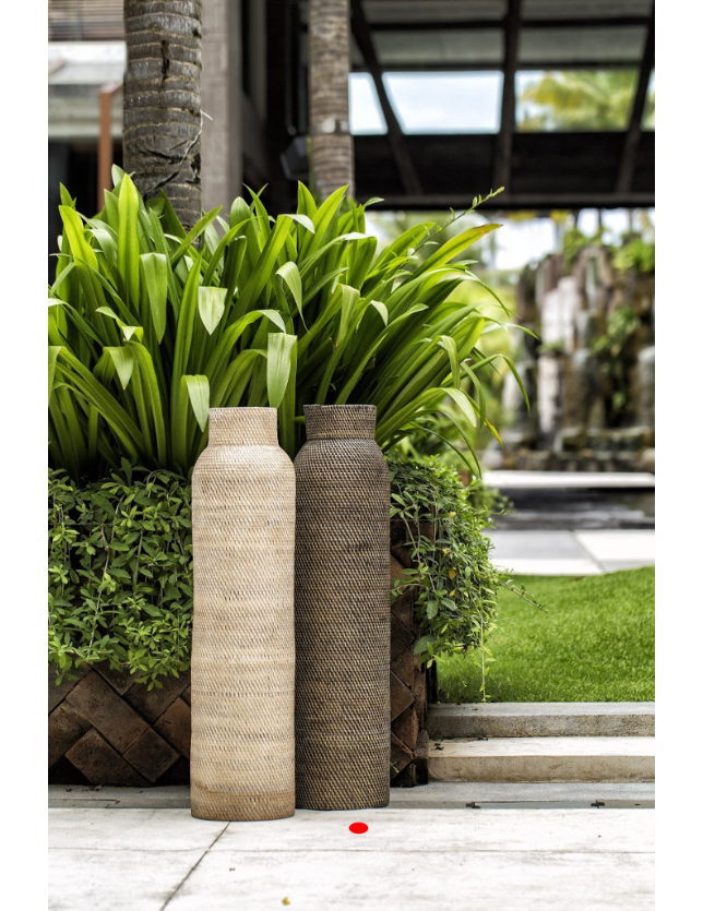 POTE DECORATIVO RATTAN BLACK WASH 024*100 - 302837