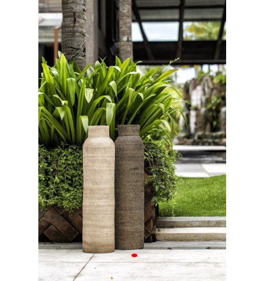 POTE DECORATIVO RATTAN BLACK WASH 024*100 - 302837