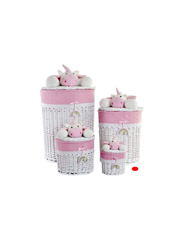 CESTO DE ROUPA GRANDE VIME POLIESTER UNICORNIO - DC-156280