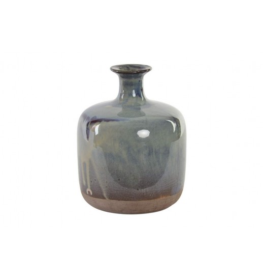 JARRA CERAMICA 17*17*21 LACADO AZUL -  JR-148447