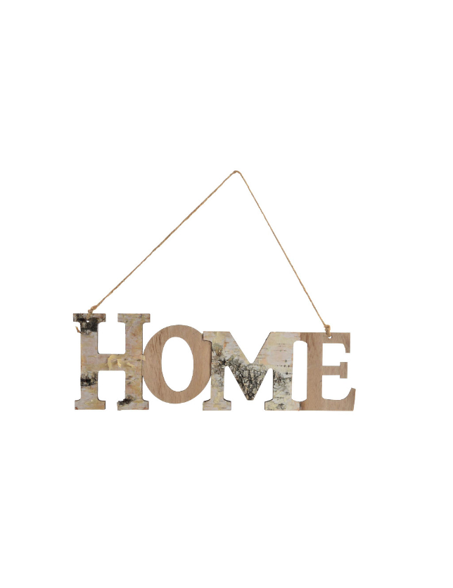 DECORACAO DE PAREDE MADEIRA 32*8.5 HOME - DH-143706