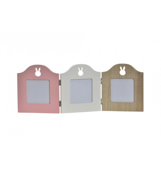 MOLDURA MULTIFOTO MADEIRA/PLASTICO 40*1*15 COELHO - MF-148828