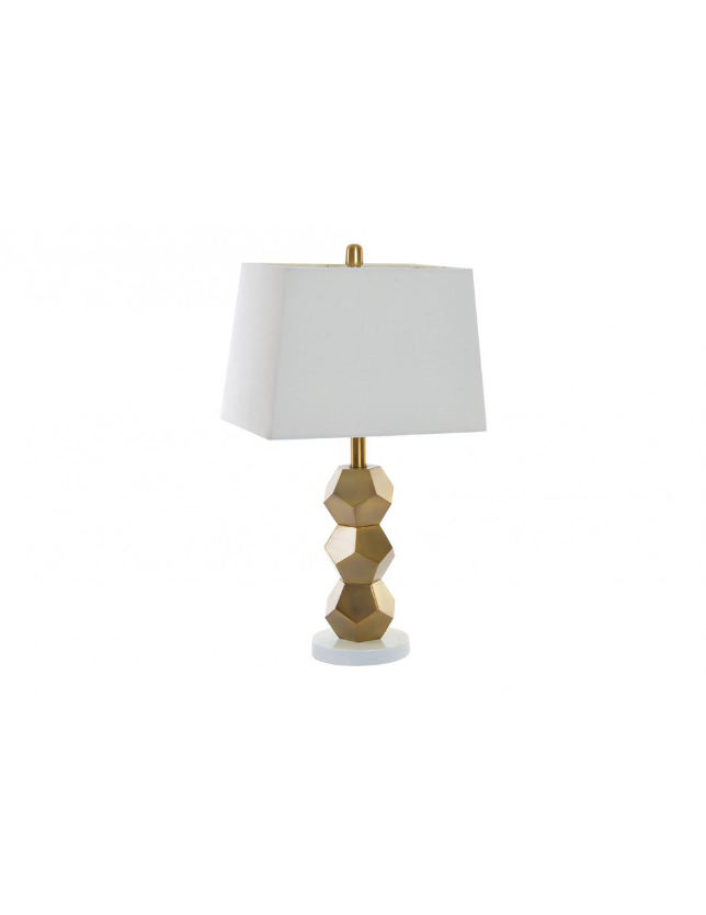CANDEEIRO DE MESA 35*22 METAL LINHO MATE DOURADO - LA-152991