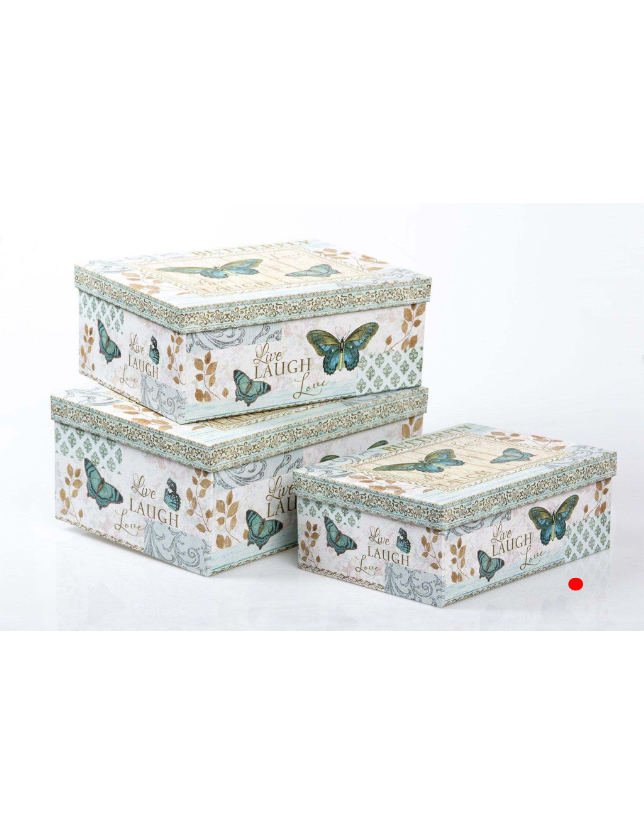 CAIXA BORBOLETAS RETANGULAR PEQUENA 36*22 - GP656001