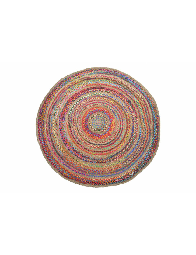 TAPETE RAFIA ALGODAO 138*138 2400GSM ETNICO - TX-151688