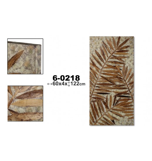 QUADRO RETABLO MADEIRA ARBUSTO 60*120*4 - 60218