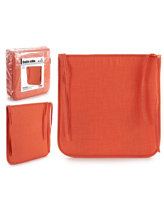 ALMOFADA DE CADEIRA 40*40 LARANJA - 22254