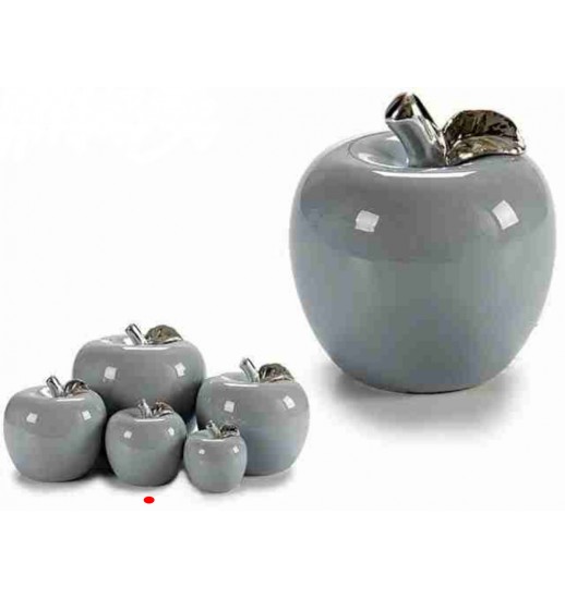 MAÇA CERAMICA CINZA CROMO PEQUENA - 22145