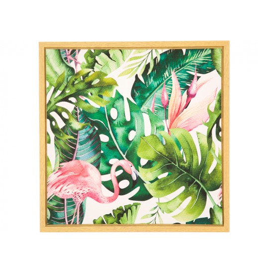 QUADRO FLAMINGOS C/ MOLDURA - 4018344
