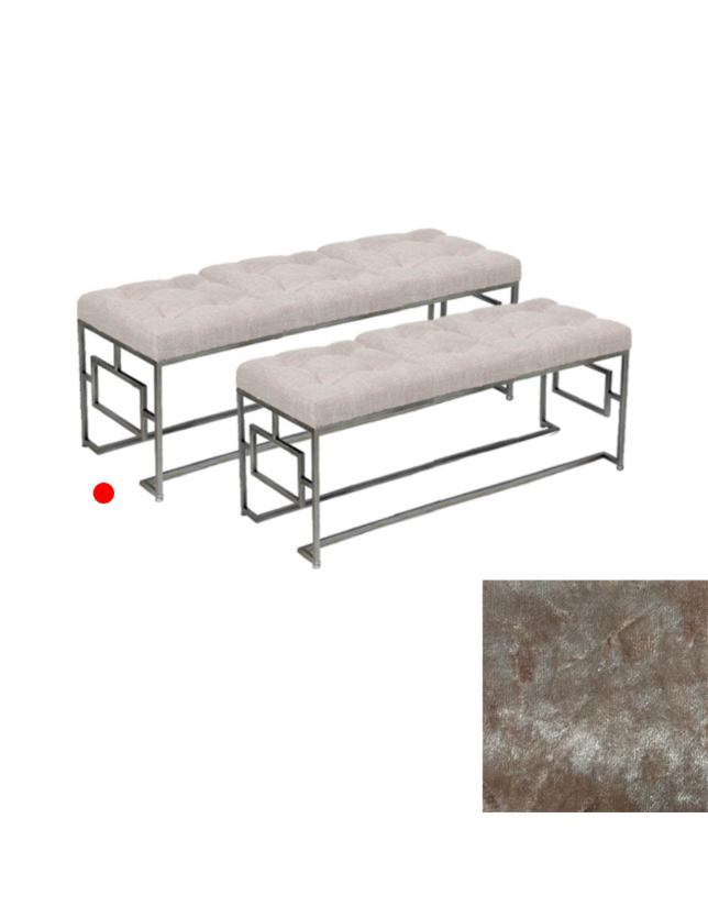 BANCO GRANDE CASTANHO C/PES METAL 120*42*50 - 11625929
