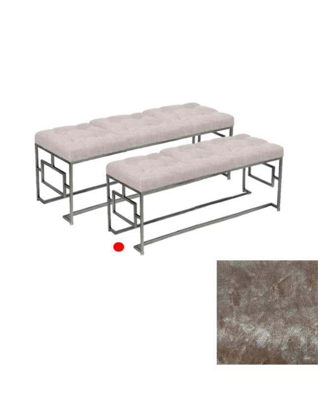 BANCO PEQUENO CASTANHO C/PES METAL 100*36*40 - 11625929