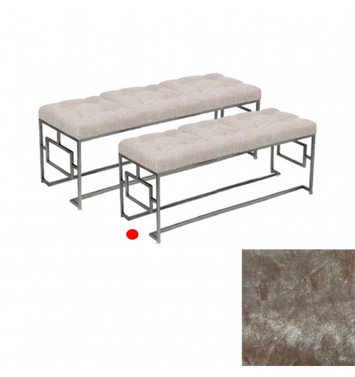 BANCO PEQUENO CASTANHO C/PES METAL 100*36*40 - 11625929