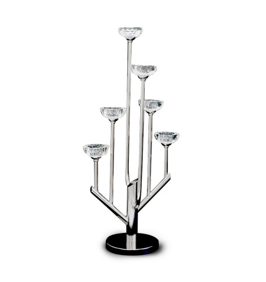 CASTIÇAL METAL C/ 5 VIDROS 153015-33*25*77 - 80505045