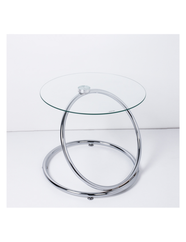 MESA APOIO VIDRO TRANSPARENTE 50*50*48 31225T - 6630385