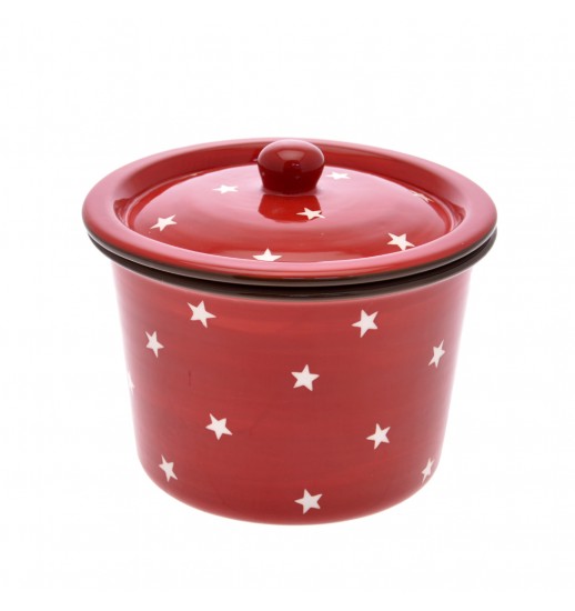 POTE CERAMICA VERMELHO 12.50CM - 111360 / 50431040