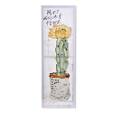 QUADRO TECIDO TELA METAL 30*3*90 VASO 3D - CU-156402