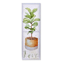 QUADRO TECIDO TELA METAL 30*3*90 VASO 3D - CU-156402