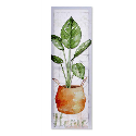 QUADRO TECIDO TELA METAL 30*3*90 VASO 3D - CU-156402