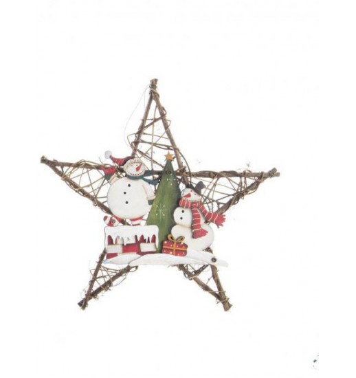 FIGURA ESTRELA RATAN 49*38 NATURAL 2MOD - NV141353