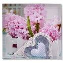 QUADRO TECIDO TELA 40*2*40 FLORES - CU-153252