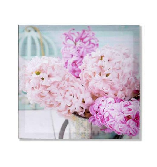 QUADRO TECIDO TELA 40*2*40 FLORES - CU-153252