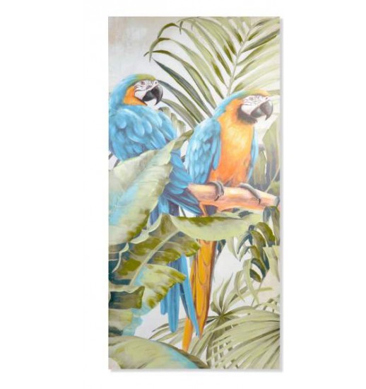 QUADRO TECIDO TELA 90*3*190 PAPAGAIO - CU-155975