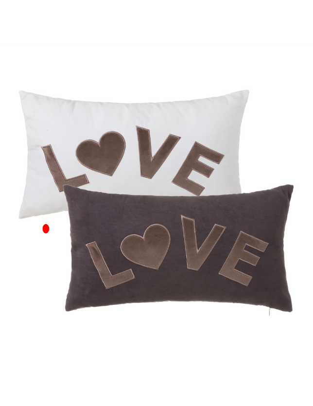ALMOFADA 2/C LOVE POLIESTER 50*30 - 122393