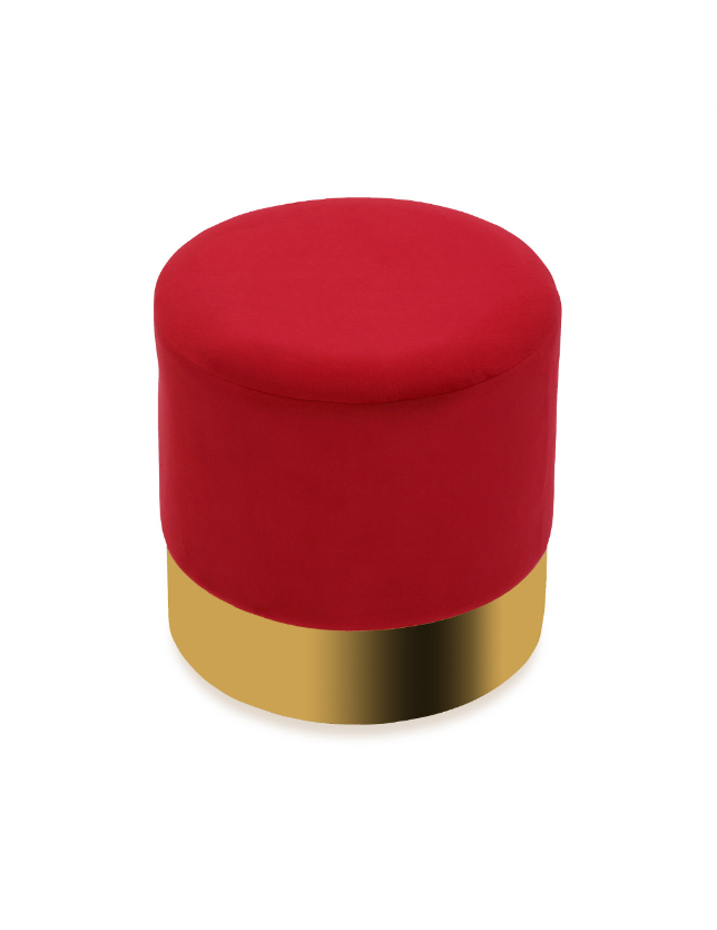 PUFF CUBO REDONDO ROSA - 21351157