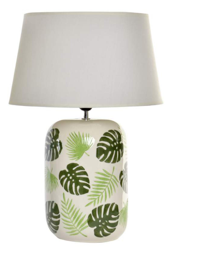 CANDEEIRO DE MESA 35*35*52 DOLOMITE FOLHAS - LA-154484