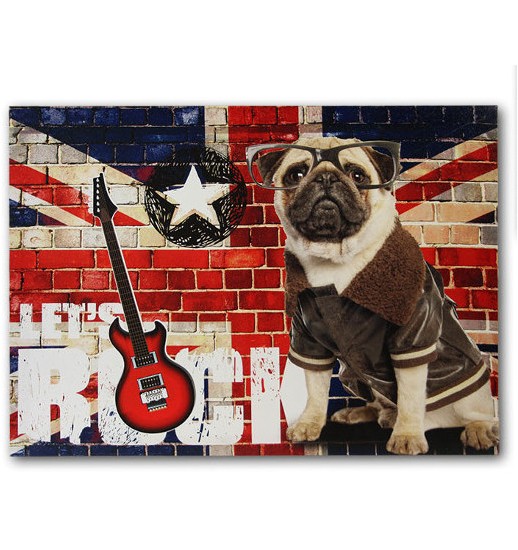 QUADRO LIENZOS IMPRESSO PERROS 70*50*2.5 - 32093