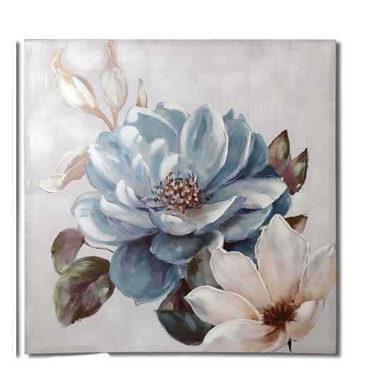 QUADRO LIENZO MADEIRA FLORES 100*100 - 34885