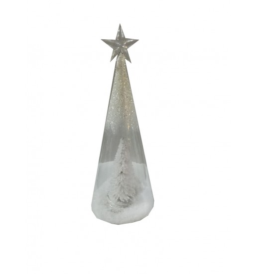 FIGURA ESTRELA C/ VIDRO 8,5*2.3 4 LED 0.04 - GLO23244