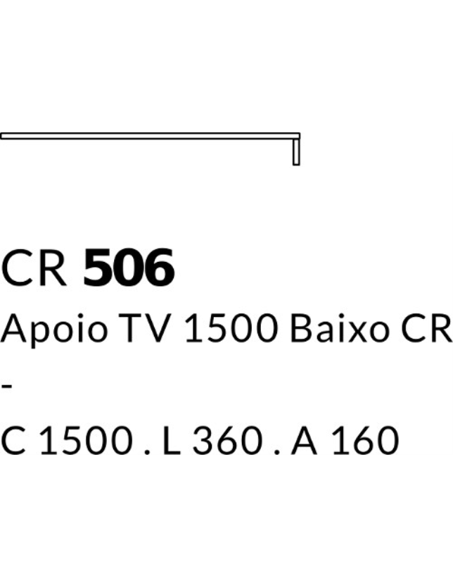 APOIO TV 1500 BAIXO CURVE - CR506 2
