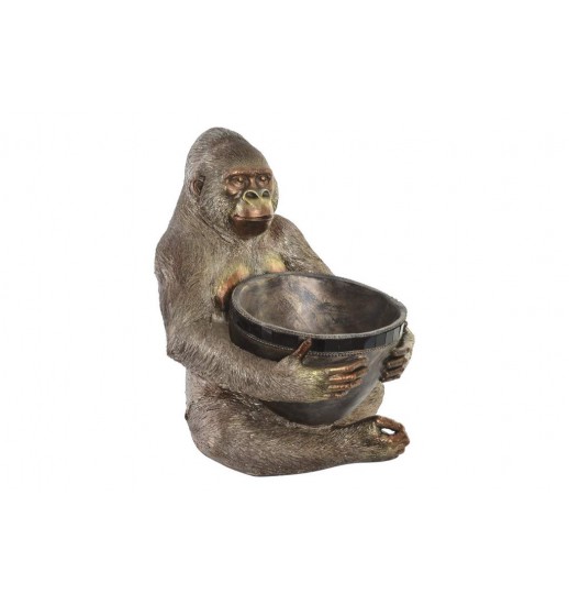 FIGURA RESINA 31.5*34*39.5 GORILA TIGELA - RF-148025